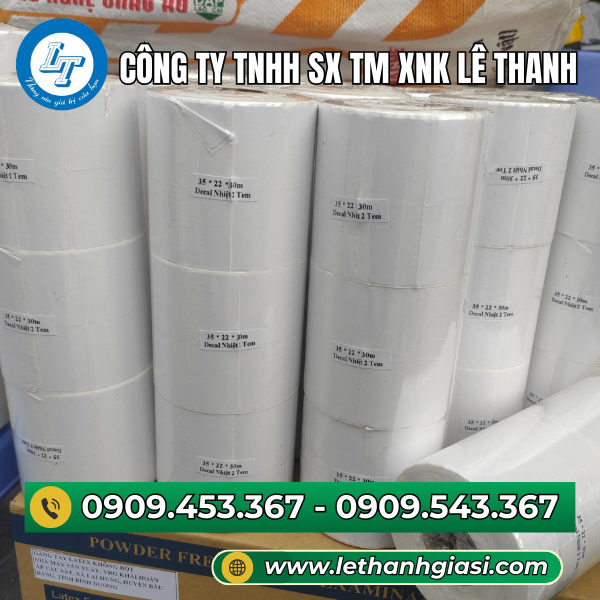 Giấy in mã vạch 2 tem Giấy in mã vạch 2 tem