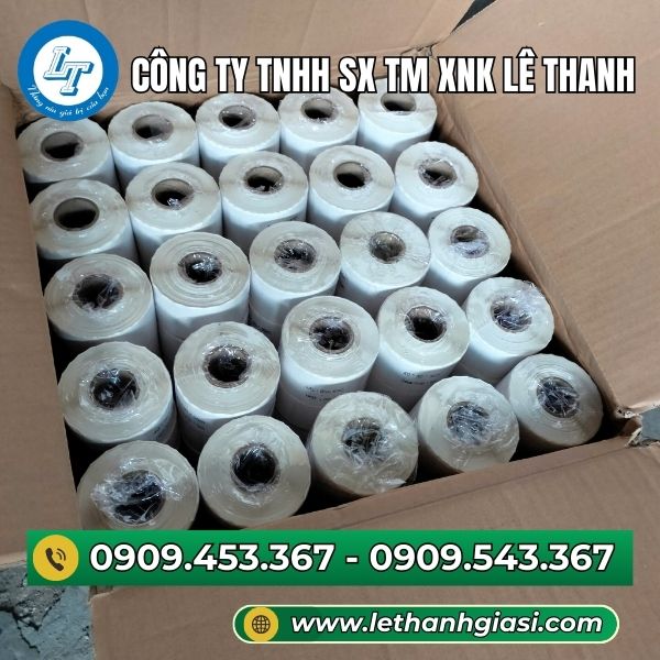 Giấy in mã vạch 1 tem 40x30mmx30m Giấy in mã vạch 1 tem 40x30mmx30m