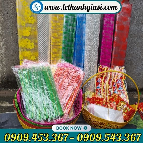 Phụ kiện gói quà tết giá sỉ nhiều mẫu đẹp Phụ kiện gói quà tết giá sỉ