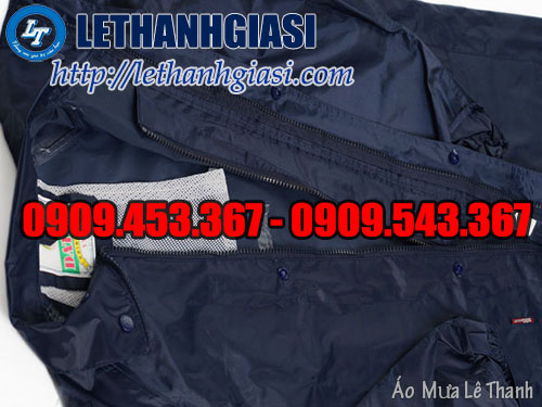 Áo mưa bộ màu xanh đen Áo mưa bộ màu xanh đen