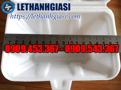 Hộp xốp đựng cơm chiều dài 17cm Hộp xốp đựng cơm chiều dài 17cm