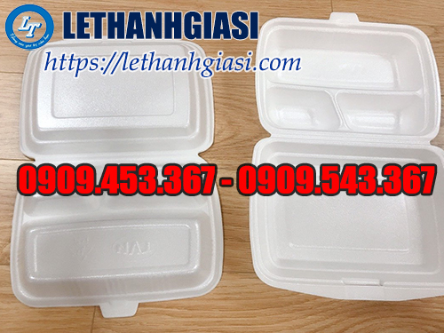 Hộp xốp đựng cơm 2 ngăn  Hộp xốp đựng cơm 2 ngăn