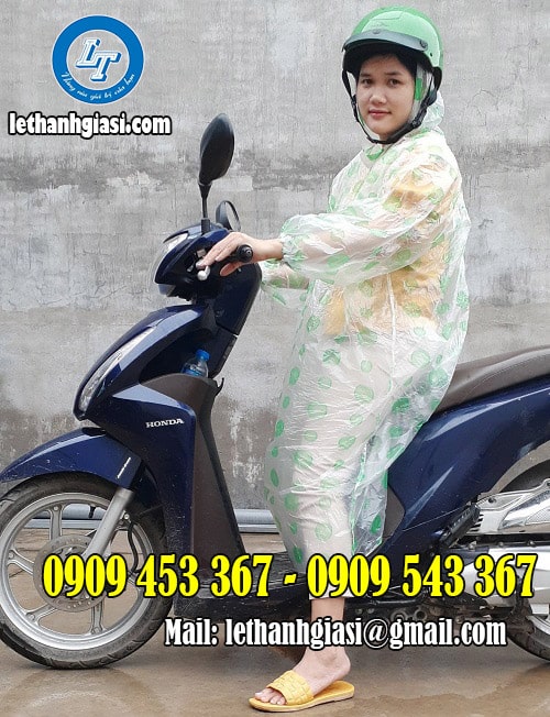 Áo mưa mỏng mặc 1 lần phù hợp cho cả nam và nữ Aó mưa mỏng mặc 1 lần
