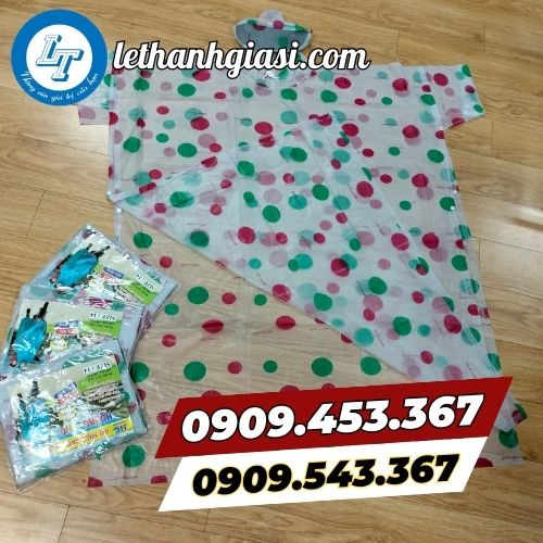 Áo mưa cánh dơi chấm bi 2 màu Áo mưa cánh dơi chấm bi 2 màu