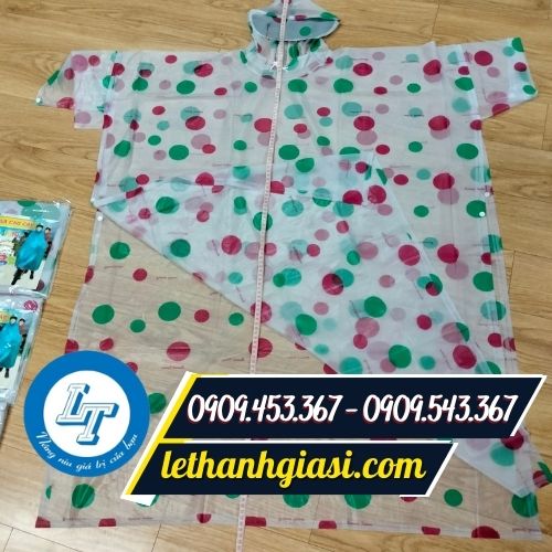 Áo mưa cánh dơi chấm bi giá rẻ Áo mưa cánh dơi chấm bi