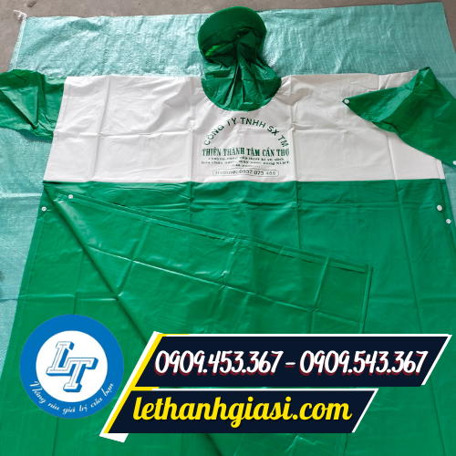 Áo mưa in logo theo yêu cầu Áo mưa in logo
