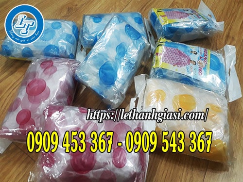 Áo mưa mỏng mặc 1 lần hình chấm bi Áo mưa mỏng mặc 1 lần