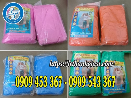 Áo mưa mỏng mặc 1 lần nhiều màu Áo mưa mỏng mặc 1 lần