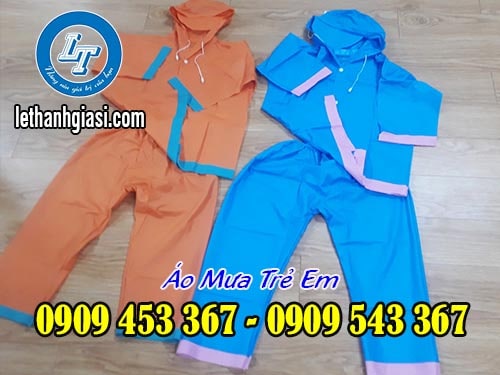 Áo mưa trẻ em màu sắc tươi sáng Áo mưa trẻ em