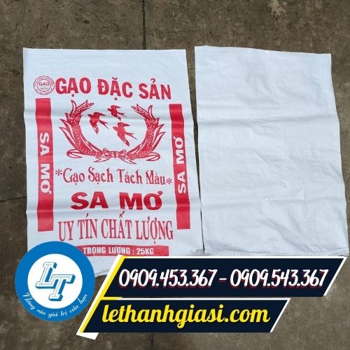 Bao đựng gạo in sẵn giá rẻ Bao đựng gạo in sẵn giá rẻ