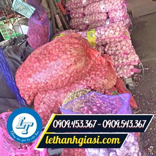 Bao tải lưới đựng hành tỏi Bao tải lưới đựng hành tỏi