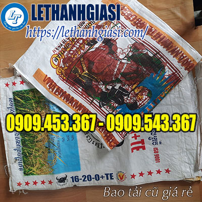 Bao tải cám cũ kt 60x90cm Bao tải cám cũ kt 60x90cm