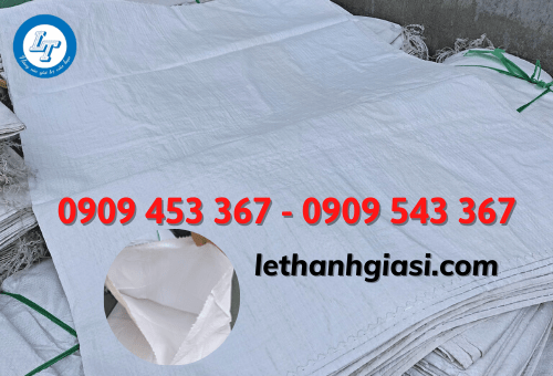 Bao tải trắng đựng gạo, đồ khô 60x90cm Bao tải trắng đựng gạo, đồ khô