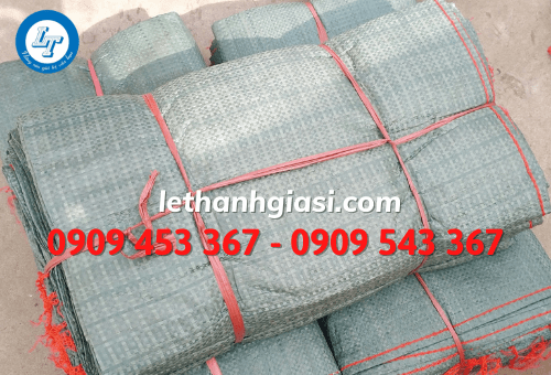 Bao tải dứa màu xám xanh giá sỉ Bao tải dứa màu xám xanh