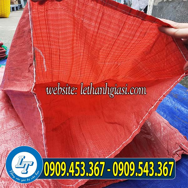 Bao tải dứa màu đỏ siêu dày Bao tải dứa màu đỏ siêu dày