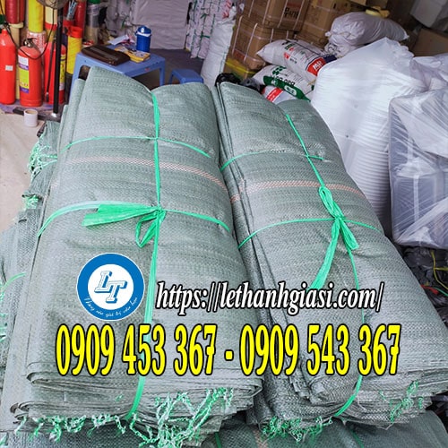 Bao tải dứa đóng hàng màu xám xanh Bao tải dứa đóng hàng