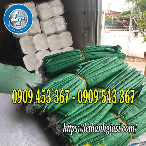 Bao tải dứa xanh giá sỉ rẻ Bao tải dứa xanh