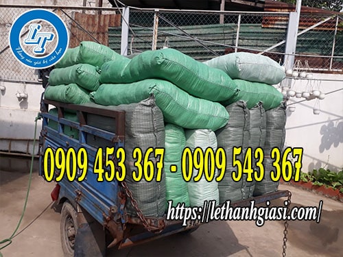 Bao tải dứa xanh đựng vải, bao tay Bao tải dứa xanh