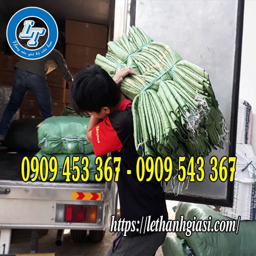 Bao tải dứa xanh giao hàng miễn phí TPHCM Bao tải dứa xanh