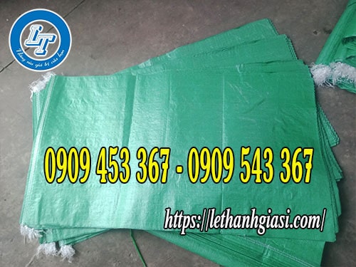 Bao tải dứa xanh kích cỡ 60 x 90 cm Bao tải dứa xanh