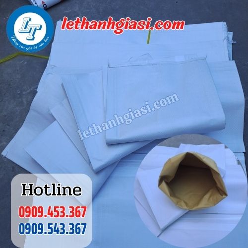 bao tải lót giấy phía trong màu trắng bao tải lót giấy phía trong màu trắng