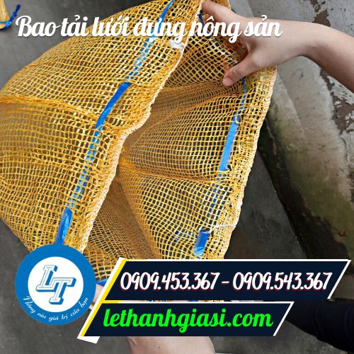 Bao tải lưới miệng có dây rút Bao tải lưới miệng có dây rút