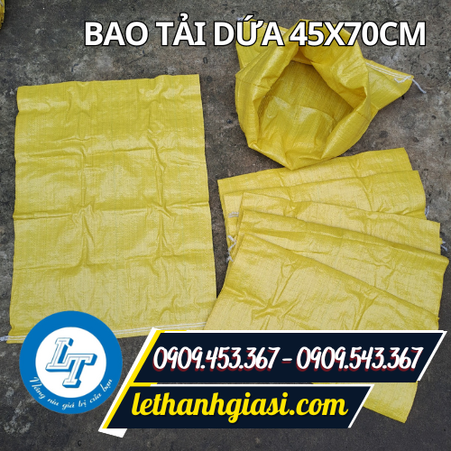 Bao tải dứa pp màu vàng Bao tải dứa pp