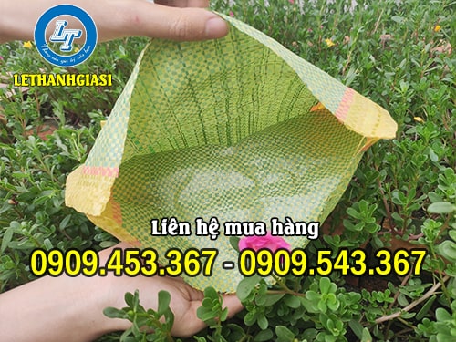 Bao tải dứa size nhỏ đựng gạo, nước đá Bao tải dứa nhiều size