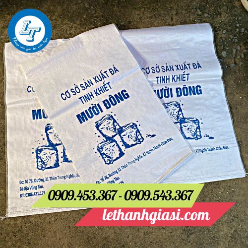 Bao tải màu trắng
