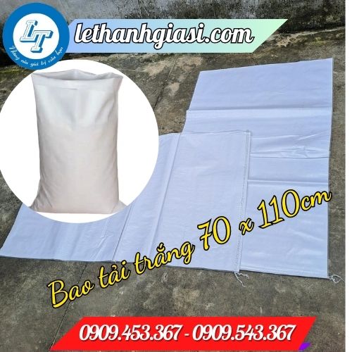 bao tải trắng tráng pe 70 x110 bao tải trắng tráng pe 70 x110