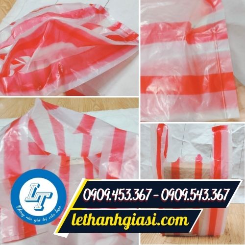 Cấu tạo túi xốp sọc đỏ Túi xốp sọc đỏ