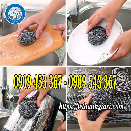 Miếng cước sắt chà nồi Miếng cước sắt chà nồi