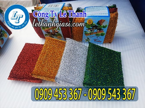 Cước kim tuyến rửa chén nhiều màu Cước kim tuyến rửa chén nhiều màu