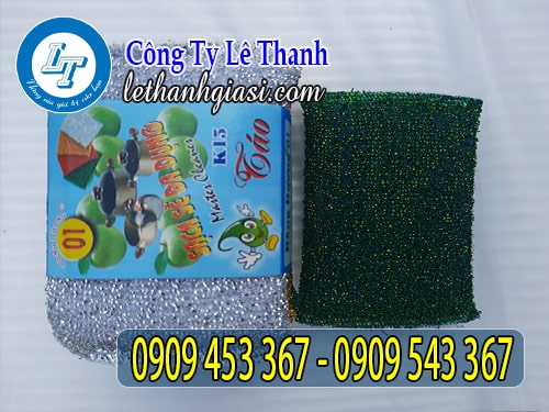 Cước kim tuyến rửa bát tệp 4 miếng Cước kim tuyến rửa bát tệp 4 miếng