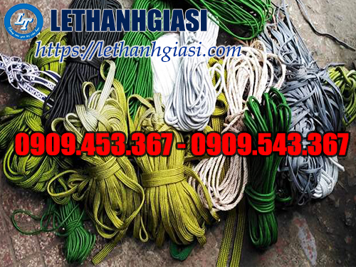 Dây dù tròn, dẹt nhiều màu sắc Dây dù tròn, dẹt nhiều màu sắc