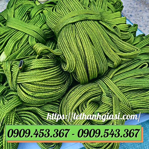 Dây dù bản dẹt màu xanh lá Dây dù bản dẹt màu xanh lá