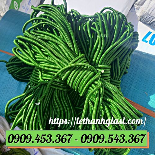 Dây dù bản tròn màu xanh lá
