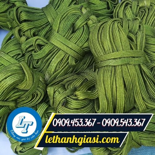 Dây dù bản dẹt màu xanh cuộn 2kg Dây dù bản dẹt màu xanh cuộn 2kg