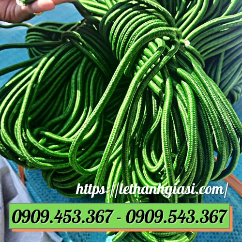 Dây dù bản tròn màu xanh lá Dây dù bản tròn màu xanh lá