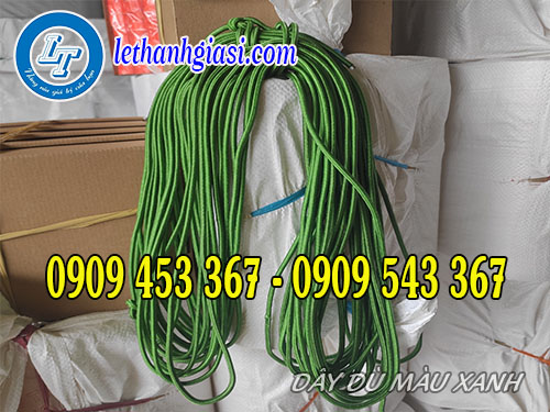 Dây dù bản tròn màu xanh Dây dù bản tròn