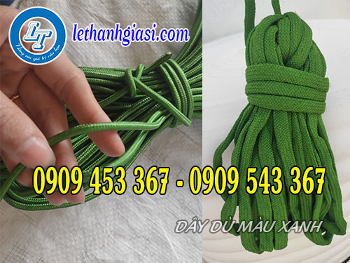 Dây dù màu xanh Dây dù màu xanh