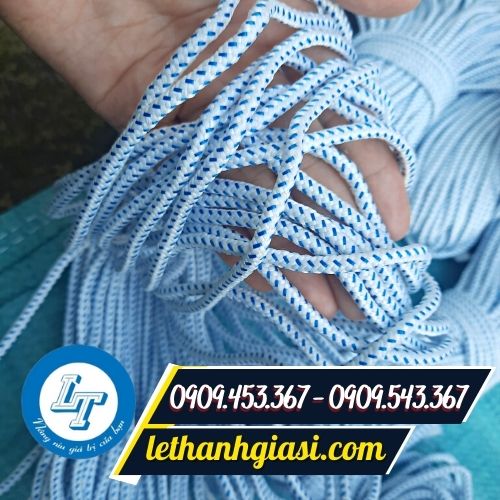 Dây dù tròn màu trắng Dây dù tròn màu trắng