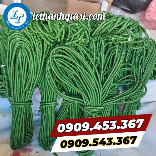 Dây dù tròn màu xanh Dây dù tròn màu xanh