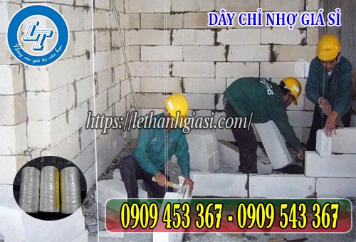 Ứng dụng dây nhợ trong xây dựng Dây nhợ màu trắng