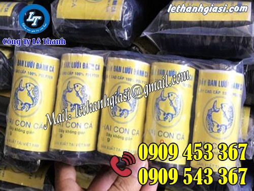 Dây nhợ màu đen hiệu con cá giá sỉ re Dây nhợ màu đen