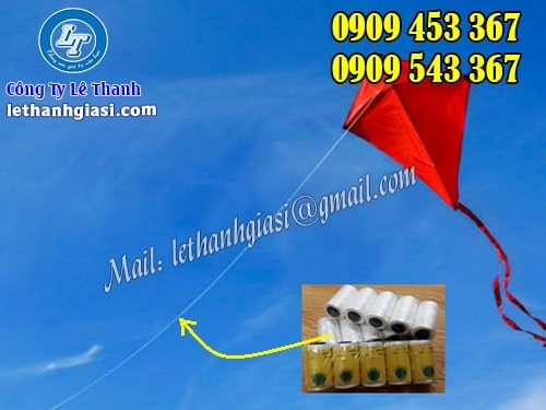 Dây nhợ màu trắng dùng thả diều Dây nhợ màu trắng