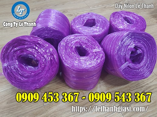 Dây nilon nem màu tím 600gam Dây nilon nem
