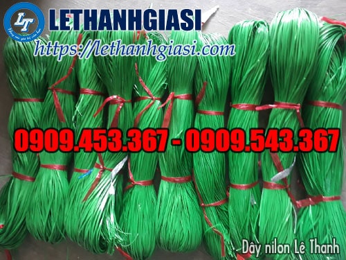 Dây nilon kẽm khô màu xanh lá Dây nilon kẽm khô màu xanh lá