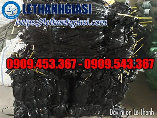 Dây nilon kẽm khô màu đen bóng Dây nilon kẽm khô màu đen bóng