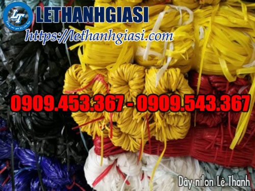 Dây nilon kẽm khô  nhiều màu Dây nilon kẽm khô màu xanh lá